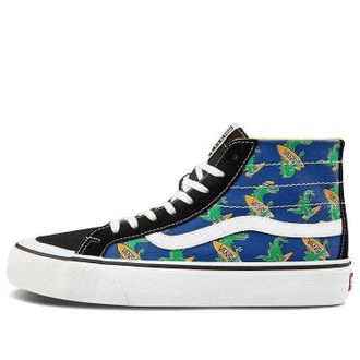 Vans Unisex SK8-HI High-Top Sneakers Blue/Yellow/Green VN0A3MV1A5F