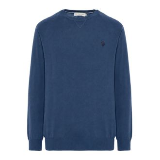 U.S.Polo Association Lin Pullover - male - U.S. Polo Assn. - Round-neck Knitwear - Blue - M - Knitwear