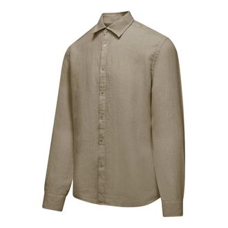 Bomboogie Camicia a maniche lunghe in lino - - Shirts - Uomo - Beige - XL
