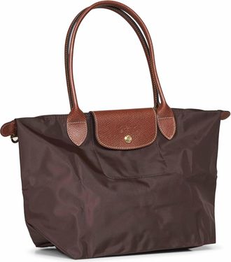 Longchamp Womens Shoulder Bag Le Pliage Mocha Brown Polyamide