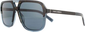 Dolce & Gabbana Womens Sunglasses DG4354 320980 Havana Transparent Blue Brown Gradient - One Size