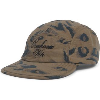 Carhartt Work in Progress Travon Adjustable 5-Panel Nylon Canvas Cap in Duck Cypr/blk at Nordstrom
