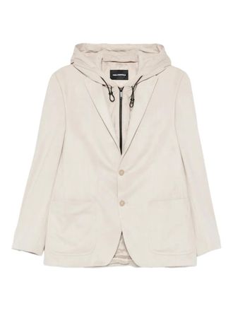 Karl Lagerfeld Blazer met capuchon - Beige