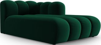 BLOOMINGLOFT Design Chaiselongue Lupine mit Armlehne rechts - Samtbezug