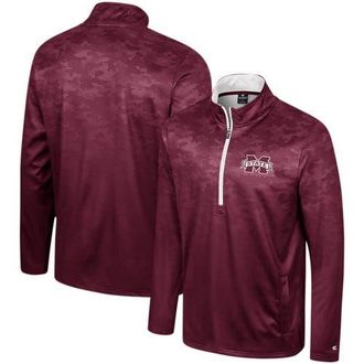 Colosseum Mens Colosseum Maroon Mississippi State Bulldogs The Machine Half-Zip Jacket at Nordstrom, Size Large