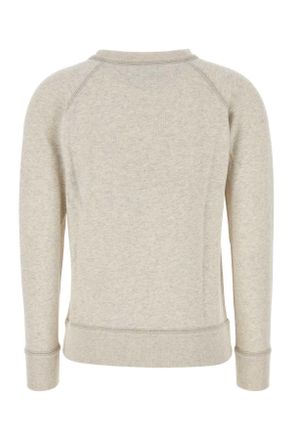 Isabel Marant Womens Melange Sand Cotton Blend Millyny Sweatshirt Ecru Felpe Sweater