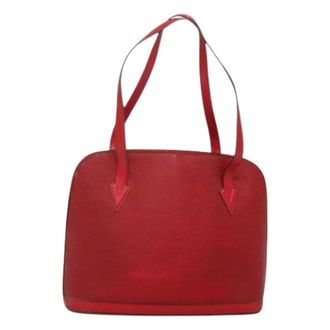 Louis Vuitton Pre-owned Handbags, female, Red, Size: ONE SIZE Pre-owned Lussac Handbag
