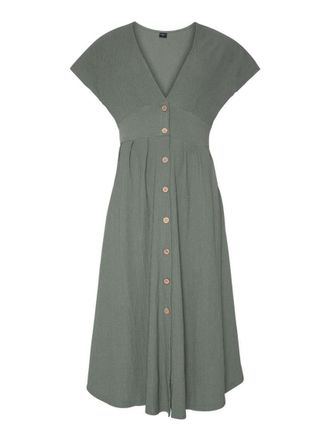 Protest Strandkleid PROTEST Kleid PRTSAMBU, Damen, Gr. L, EURO, gr&uuml;n (glass bottlegr&uuml;n), Obermaterial: 98% Polyester PES. 2% Elasthan EL., Kleider Strandkleid