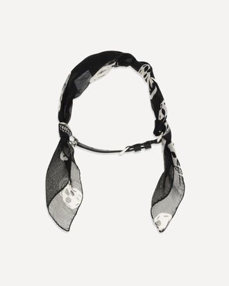 Alexander McQueen Double-wrap Skull Scarf Bracelet Female UNI