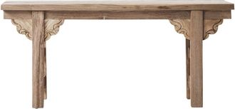 Tikamoon Consola baja de teca maciza reciclada