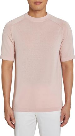 Jack Victor Victoria Cotton & Silk T-Shirt in Pink at Nordstrom Rack, Size Xx-Large