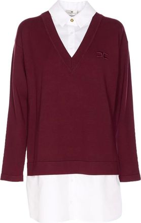 Elisabetta Franchi Abito con scollo a V - Rosso