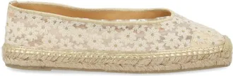 Castaner Beige Floral Espadrilles