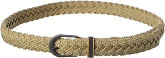 Brunello Cucinelli Woven & Leather Belt