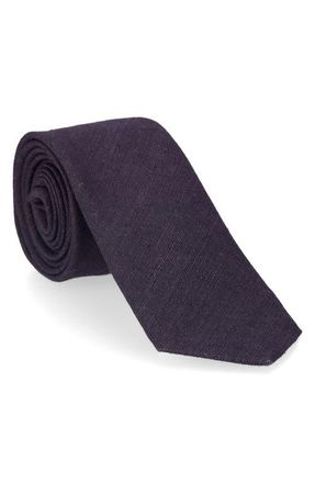Fortela Hemp Imperial Tie in Plum at Nordstrom