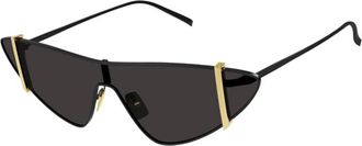 Saint Laurent Ladies Black Shield Sunglasses SL536 001