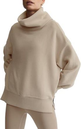 Varley Milton Cowl Neck Sweatshirt in Mushroom at Nordstrom Rack, Size X-Small