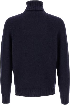 Maryya Wool Blend Turtleneck Sweater - Navy