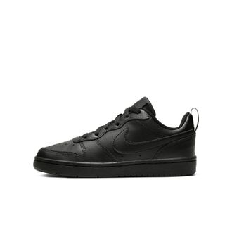 Nike Court Borough Low 2 Gs Trainers Child Black - UK:4.5 - Low Top Trainers Shoes