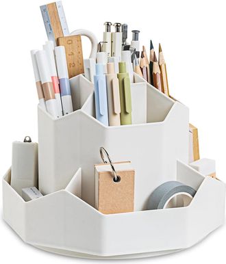 OEM Organizador De Escritorio, Portal&aacute;pices Giratorio De 360&deg;, Organizador De Bol&iacute;grafos De 9 Compartimentos, Portal&aacute;pices, Organizador Giratorio Para Mat