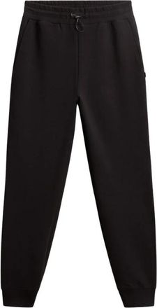 Woolrich Casual Katoenmix Zwarte Broek - Dames - Sweatpants - Zwart - M - Katoen - Broeken