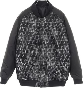 Fendi 2010s FF-pattern bomber jacket - Black