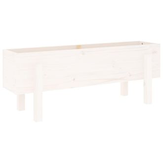 vidaXL Vidaxl - Arriate Elevado De Jard&iacute;n Madera Maciza Pino Blanco 101x30x38cm
