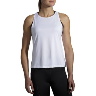 Brooks Womens Sprint Free Tank Top In White