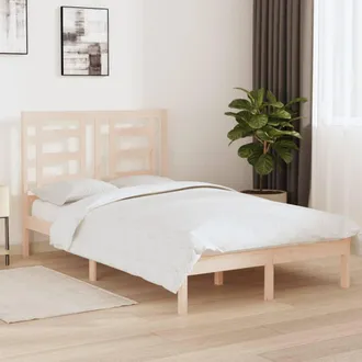 vidaXL Estructura De Cama Sin Colch&oacute;n Madera De Pino Maciza 120x200 Cm Vidaxl