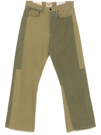 Gallery Dept. Broek met colourblocking - Groen