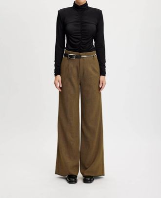 Gestuz Fraya Pants In Amber Green Checks