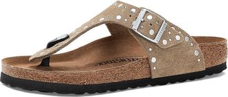 Birkenstock Gizeh Rivets - Suede Womens Dress Sandals Taupe : EU 41 (US Womens 10-10.5) Regular