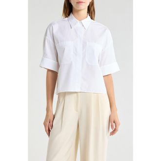 TWP My Newest Mistake Button-Up Shirt in White at Nordstrom, Size X-Small