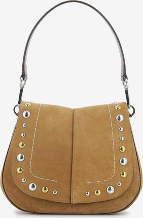 Gianni Chiarini Borsa Helena Round con borchie caramel