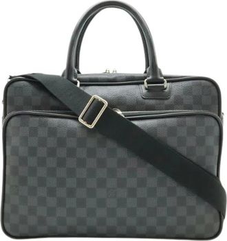 Louis Vuitton Pre-owned Damier Graphite Briefcase - - Pre-owned - Donna - Nero - ONE SIZE
