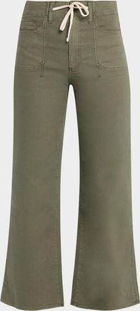 Paige Ari Wide-Leg Drawstring Utility Jeans