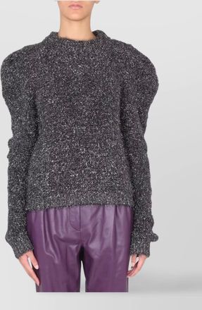 Alberta Ferretti textured shoulder detail knitwear