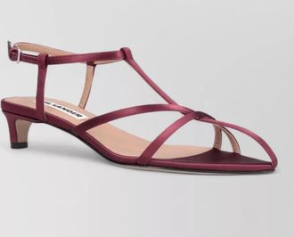 Jil Sander leather cage sandals