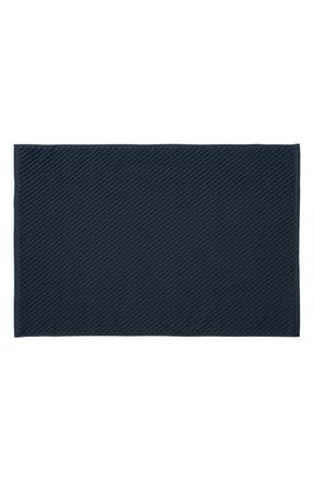 Coyuchi Air Weight Organic Twill Bath Mat in Midnight Indigo at Nordstrom