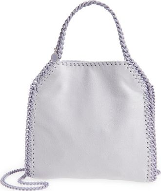 Stella McCartney Mini Falabella Shaggy Deer Faux Leather Tote in Periwinkle at Nordstrom