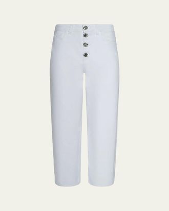 L'agence Liora High-Rise Cropped Denim Jeans