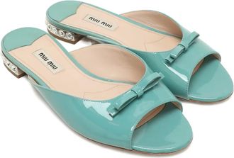 Miu Miu Stringate Bow - Verde