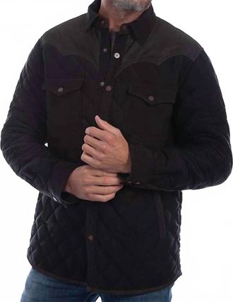 Scully Quilted Canvas Jacket In Black