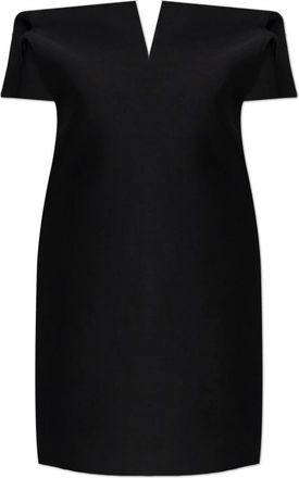 Balenciaga Kleedjes, Dames, Zwart, M, Wol, Vareuse Jurk
