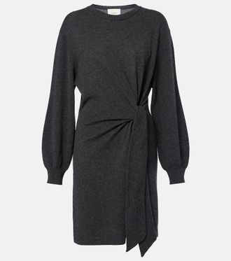 Lisa Yang Abrielle gathered cashmere sweater dress