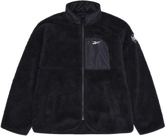 Reebok Dames Double Monkey Fleece Jacket (Zwart)