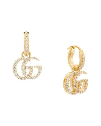 Gucci Gg Marmont Crystal Earrings