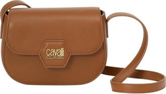 Cavalli Oval Crossbody Bag - Dames - Schoudertassen - Bruin - ONE Size - Leer - Tassen