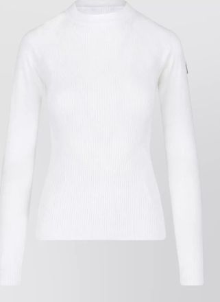 Moncler ribbed crew neck long sleeve top