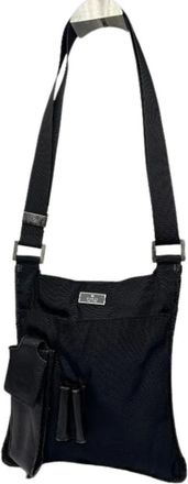 Gucci Pre-owned Vintage Cross Body Bag - Dames - Vintage Schoudertas - Zwart - ONE Size - Leer - Vintage